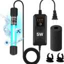 5W UV Light for Aquariums with 4 Timer Modes | UV-C Clean Light for Use in Sump Areas, Filters, Top Filter Boxes & Small Ponds  Keeps Fish Tanks Clear & Healthy