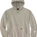 Carhartt Men's Relaxed Fit Midweight Garment Dyed French Terry Graphic Sweatshirt (4X-Large, Greige)
