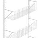 ClosetMaid 97535 Wall or Door Adjustable (8) Basket Organizer, 6.614-Inch D x 77.165-Inch H x 17.992-Inch W, White