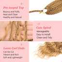 Eeanno Goddess Box Braids Crochet Hair 18 Inch 7 Packs Honey Blonde Boho Hair for Black Women Pre Looped Crochet Box Braids with Curly Ends, 27