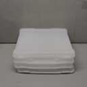 IRIS USA Board Game Storage Craft Organizer Box with Snap-Tight Latch Lid, 4-Pack Portable Plastic Case Bin for Puzzles, Magazines, Hobbies, Art Supplies, Fits 8.5" x 11" & A4 Papers, Slim, Clear