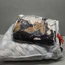 Yogeneg 7 Piece Bed in a Bag Queen Comforter Set Botanical Floral Bedding Set,White Flowers Leaves Printed on Black Reversible Design,Soft Microfiber Comforter with Sheet Set,All Season