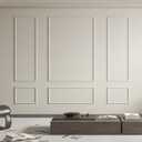 Art3d Pre-Cut Wall Molding Set of 6 pcs, Ready-to-Assemble Wainscoting Panels for Interior Wall Dcor Living Room Bedroom Accent Wall - Installed with Glue, 3 Top 3 Bottom (White: Style 1)