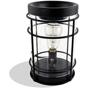The Candleberry Company - Edison Style Metal Candle Warmer for Wax Cubes Freshener Wax Melter with Timer for Rustic Home Décor, Office, Gifts
