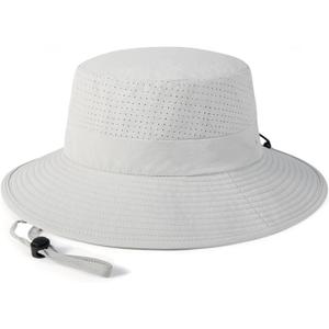 VOBOOM Sun Hats for Men Women Breathable Wide Brim Summer UV Protection Fishing Cap (Gray) VOBOOM Sun Hats for Men Women Breathable Wide Brim Summer UV Protection Fishing Cap (Gray)