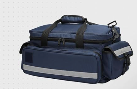 Medical Bag,First Aid Bag,Emergency Bag, Organizer Professional First Responder Trauma Bag with Detachable Dividers for Nurses,Home Health Care, EMT(Bag Only)