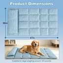 GOLOPET Extra Large Dog Cooling Mat with Pillow, 47x30in