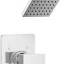 Delta Modern 14 Series Shower Faucet Set, Chrome Shower Head and Handle Set, Valve Trim Kit, Chrome T14267-PP (Valve Not Included)