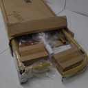 HYSEYY Heavy Duty Clothes Rack Load 450 LBS, Metal Garment Rack, Standing Rolling Clothing Rack for Hanging Clothes with Sturdy Wheels & Shelves, Portable Closet Wardrobe Rack, Gold