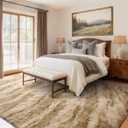 9x12 Ft Extra Large Shag Rugs for Living Room, Ultra Soft Fluffy Furry Area Rugs for Bedroom Indoor Floor, Aesthetic Carpet for Kids Home Decor (Khaki)