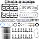 NON MDS Lifters Camshaft Cam Kit with Plugs, Head Gasket for 2005-2008 Dodge Ram 1500 Chrysler Jeep Grand Cherokee 5.7 HEMI 53022064AA