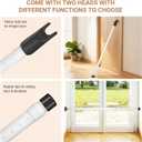 Sliding Glass Door Security Bar, Patio Door Barricade Security Bar, Apartment BarSliding Door Security Bar, Door Jammer, White, 1 Pack