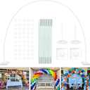 YALLOVE 21ft Balloon Arch Stand Kit, Free Combination in Width and Height (e.g. 10ft x 7.5ft), Convenient to Assemble and Disassemble, Not Include Balloons