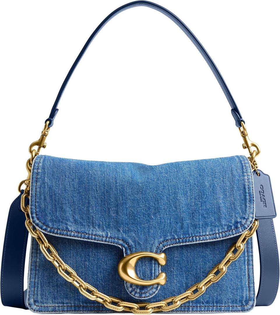 COACH Chain Tabby Shoulder Bag 30 (B4/Deep Blue)