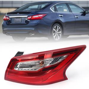 Huray Right Outer Tail Light Fit for Nissan Altima 2016-2018 RH Taillight Tail lamp Rear Brake Lamp Assembly Replacement Accessory Replacement for NI2805106 (Passenger Side)