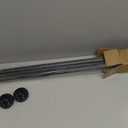 Black Tension Curtain Rod 41-146In,Extra Long Outdoor Curtain Rod