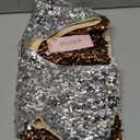 MANER Women's Sequin Glitter Short Sleeve Dress Sexy V Neck Mini Party Club Bodycon Dresses, S