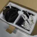 JK Turn Signal Lights with White Halo Ring Amber LED Front Parking Lights Smoked Lens Turn Signal Assembly Compatible with 2007-2017 Jeep Wrangler JK JKU