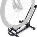 Indoor Bike Floor Stand - Bike Stand Rack for Garage/Home - Bike Storage Bicycle Parking Rack Fit 26-29 Mountain Road Bikes (1 Bike Rack)