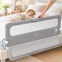 Bed Rail for Toddler,71''L One-Button Swing Down Bed Guard