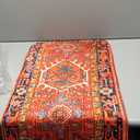 Red Antique Bath Rugs for Bathroom Turkish Carpet Pattern Print Durable Flannel Bath Rug Clearance Mats for Forlaundry Room and Kitchen Decor Carpt Washable 15.7 x 23.6 Inch