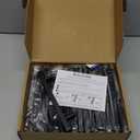 Ravinte 30 Pack 7.38'' Square Cabinet Pulls Matte Black Stainless Steel Kitchen Drawer Pulls Cabinet Handles 7-3/8Length,5 Hole Center