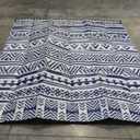 MontVoo-Outdoor Rug Carpet Waterproof 5x8 ft Reversible Patio Rug RV Camping Rug-Plastic Straw Rug Outside Indoor Outdoor Area Rug for Patio Deck Balcony Picnic Beach Outdoor Decor Boho Navy Blue
