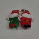 TY Beanie Boo Regular 15 cm Gnolan Gnome Green Xmas 2023 and TY Beanie Boo GNEWMAN - Christmas Gnome with Hat - 6"