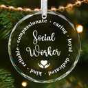 Social Worker Gifts 2026, Social Worker Appreciation Gifts, Social Work Christmas Ornament Month Volunteer Gift for BSW