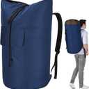 Laundry Bag Backpack Extra Large, 115L Laundry Backpack with Padded Shoulder Strap, Sturdy Travel Laundry Bags, Hanging Laundry Bag for College Dorm, Apartment, Clothes Hamper Bag for Laundromat