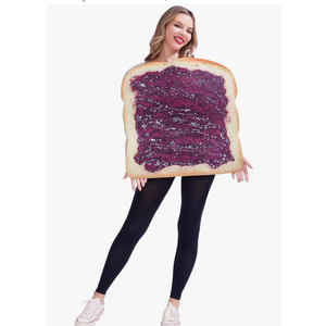 Seasons Adult Blueberry Toast Costume, Fun Food Novelty Halloween Outfits, One Size