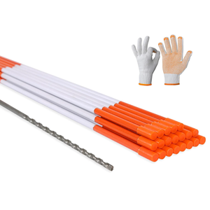 58Inch 5FT Reflective Driveway Markers Solid Snow Stakes 20 Pack
