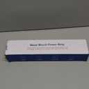 Metal Wall Mount Power Strip, Mountable Power Outlet with 6 AC Outlets, Aluminum Alloy Mount Power Socket with Switch, 3 FT SJT 3/C 14AWG Power Cord, 15A 125V 1875W (6AC) Black