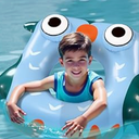 Pool Wave Kids Swim Rings Pool Floats, Toddler Inflatable Animal Swimming Tube Floaties, Summer Outdoor Water Floating Toy, Family Party Gift 3 4 5 6 7 8 9 Year Old Boy Girl Children Teen