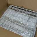 2-Tier Dish Drying Rack, White Metal Large, Space Saving Countertop Mount with Drainboard, Utensil Holder, 16.5x12.7x13.3 Inches