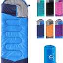 oaskys Camping Sleeping Bag - 3 Season Warm & Cool Weather - Summer Spring Fall Lightweight Waterproof for Adults Kids - Camping Gear Equipment, Traveling, and Outdoors