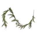 Creative Co-Op 84" L Faux Cedar Garland, Green