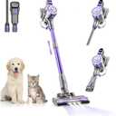 Cordless Vacuum Cleaner,Vacuum Cleaners for Home with Super Suction,Lightweight Stick Vacuum with 35 Mins Runtime,Rechargeable Cordless Vacuum for Pet Hair, Hardwood Floors(Black Purple)