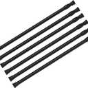 6Pack Spring Tension Curtain Rod 16-28 inch Black Adjustable Spring Rod Extendable Tension Rod For Kitchen, Bathroom, Window, Bookshelf, Closet
