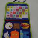 Winblo Toddler Busy Board - Montessori Toys for Toddler Boy Birthday Gift, Educational Learning Sensory Busy Book for Toddler Boys, Toddlers Activities Travel Toys for Airplane Car (Blue)