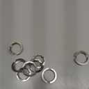 8x G9 Silver Alloy Conversion Lamp Holder Ring Suitable for 3/4 Inch Diameter Lamp Shade Bracket Table Adapter G9 Lamp Shade Reducer Ring