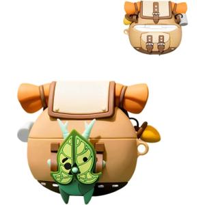 Silicone Korok Case Compatible with Airpods Pro/Pro 2nd Generation with Keychain, Cute Anime Yahaha Shockproof Protective Cover for Kids for Airpods Pro 2