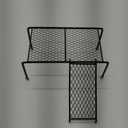 Rutin Chicken Cage Platform with Climbing Ladder - Safe and Durable Feeding and Play Rack for Chickens and Small Birds