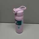 REDUCE 32 oz Hydrate Pro Stainless Steel Insulated Water Bottle - Flip Top Leak-Proof Lid, Dishwasher Safe, BPA-Free, Dual Wall Vacuum, Keeps Drinks Cold for 48 Hrs, Cup Holder Friendly - Lilac