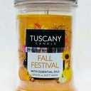 REAL Tuscany Candle Fall Festival Premium Marbled Wax 2-Wick Tumbler Large 18 Oz