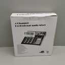 4 Channel Audio Interfacer DJ Mixer Sound Board 16-Bit DSP Effect USB Audio Mixer Effects +48V Phantom Bluetooth for Karaoke Studio Streaming Recording,Live Streaming