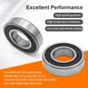 93306-90409-00 Front and Rear Wheel Bearing Seals Kits, Replacement for Yamaha YZ125 YZ125X YZ250 YZ250F YZ426F YZ450F WR400F WR426F WR450F 1998-2022