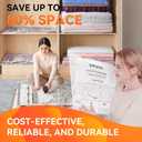 Wevac 10 Pack Vacuum Storage Bags (2 Jumbo/2 Large/2 Medium/4 Rolling Bag) | Space Saver | Rapid Vacuum | Double Zip Seal | Clip Stopper | Ideal for Clothes, Blankets Compression and Travelling