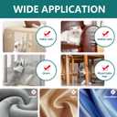 Anti Cat Scratch Furniture Protector - 196.8" x 15.7" Thicken Clear Single Sided Sticky Couch Protector from Cat Claws, Anti-Scratch Protector for Furniture Couch Door Wall