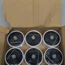 Solar Tea Lights Outdoor Waterproof - 6 Pack Flameless Flickering Solar Candles Reusable LED Tea Light Candles Rechargeable Dusk to Dawn Lighting for Lanterns Garden Camping Home Decor, 2.3''x2.1''